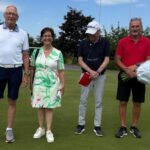 Präsident Jürgen Sattler, Bürgermisterin Anke Hofmann, Arno Seelen, Manfred Schmidt