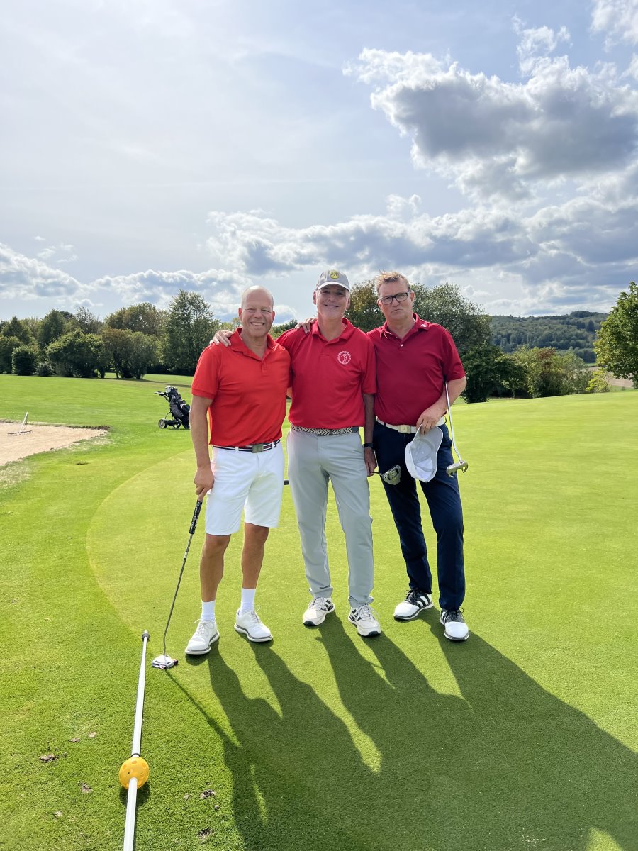 Clubmeister Senioren 2026: vlnr. Olaf Schmidt (2.) Andreas Nier (Clubmeister Senioren) Dirk Gosebrink (3.)