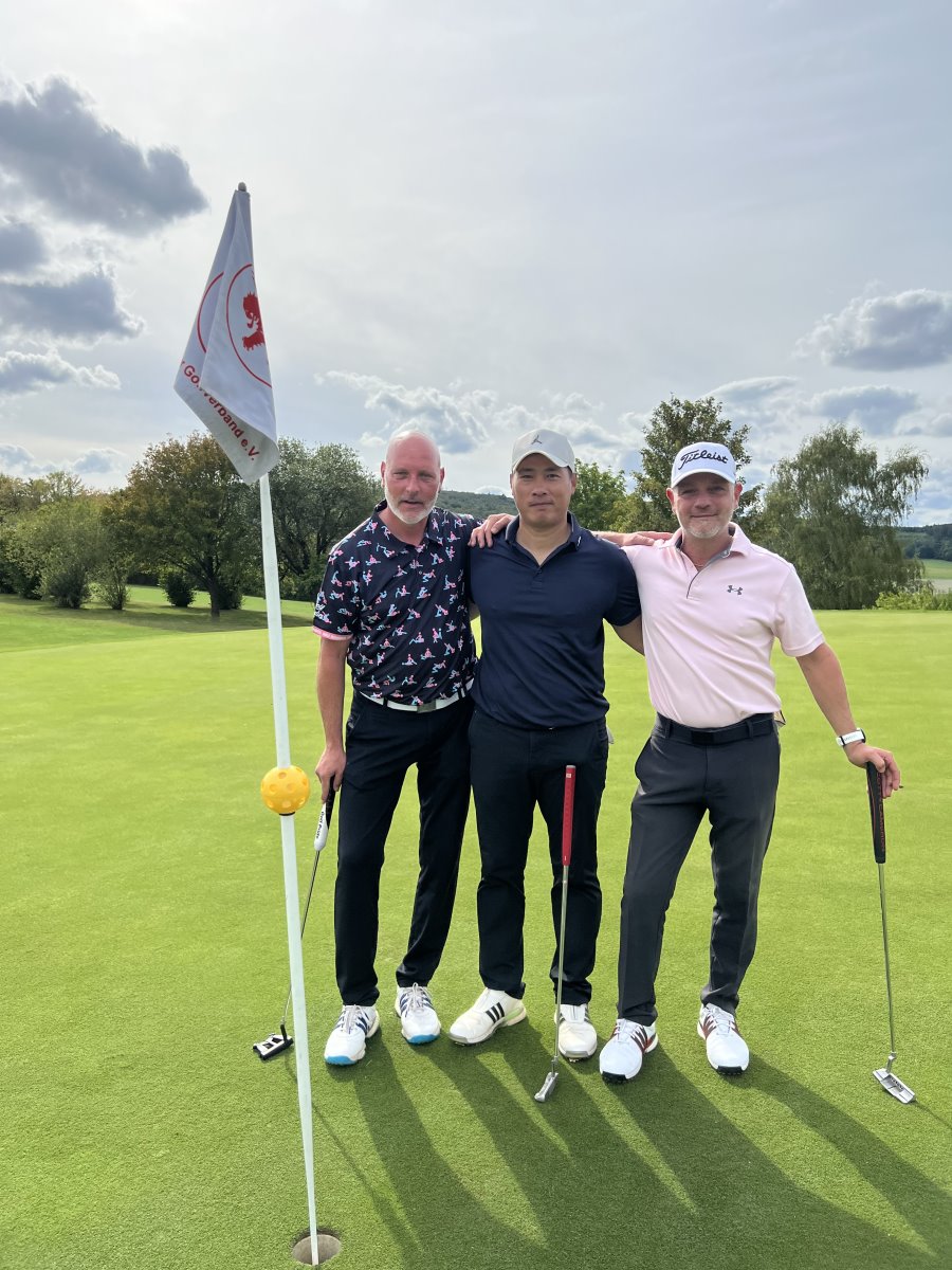 Clubmeister Herren 2026 vlnr. Steffen Stichling (2.) Wisan Plangkamon (Clubmeister) Franco Iuzzolini (3.)