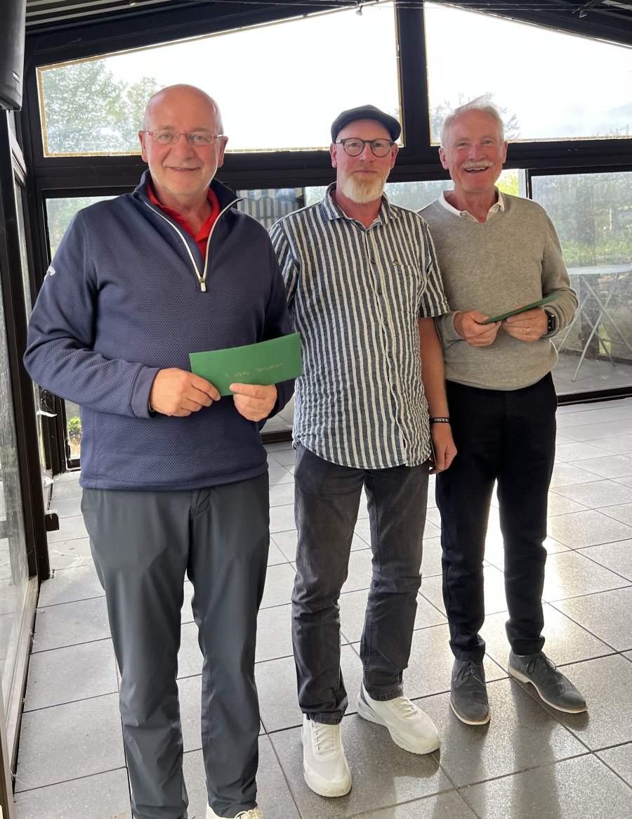 Nettosieger Senioren: Michael Hauer (3.), Jörg Rupf (2.) Günter Gehrmann (1.)